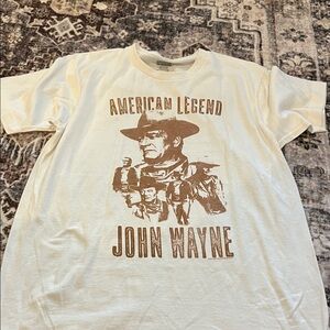 American Legend John Wayne Graphic Tee - Cream